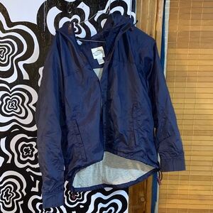 Women's Navy Rain Jacket